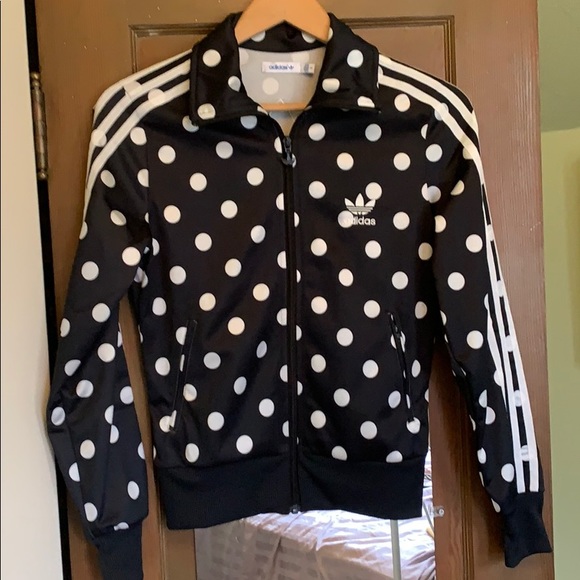 adidas Jackets & Blazers - Like New! Adidas Firebird Track Polka Dot!